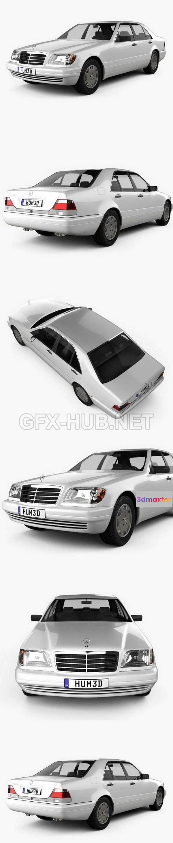 1207984 - CAR - Mercedes-Benz S-class 1999  3D Model