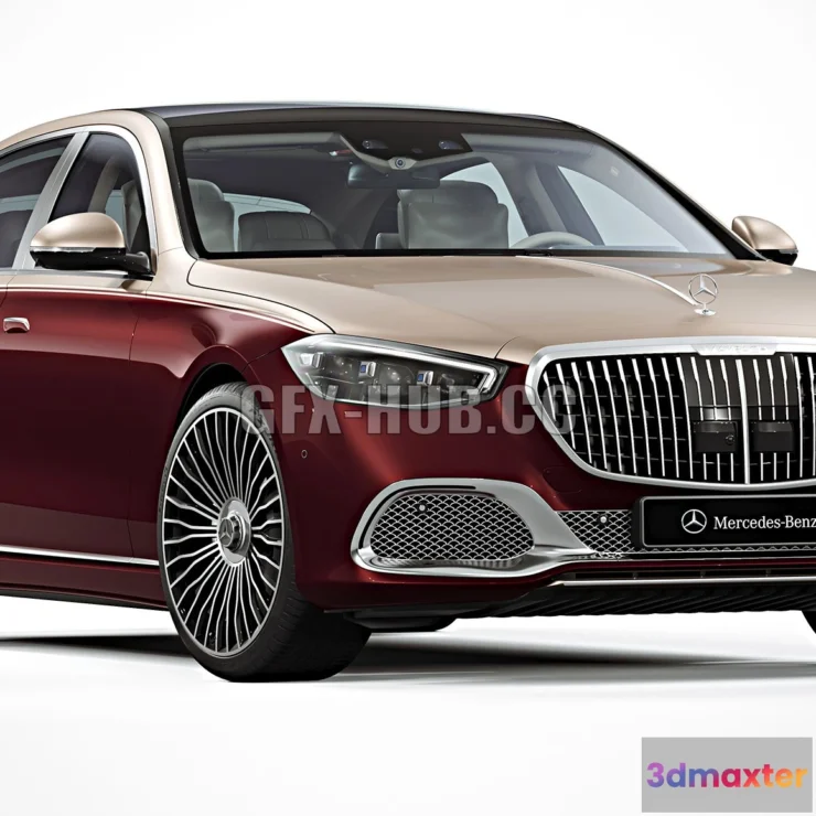 1207990 - CAR - Mercedes-Benz S-Class Maybach 2022 3D Model