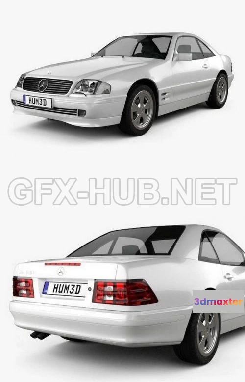 1208000 - CAR - Mercedes-Benz SL-class (R129) 2002  3D Model