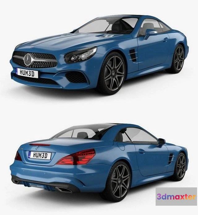 1208002 - CAR - Mercedes-Benz SL-Class (R231) 2015 3D Model