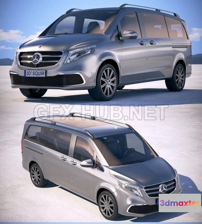 1208016 - CAR - Mercedes-Benz V-Class 2020 3D Model