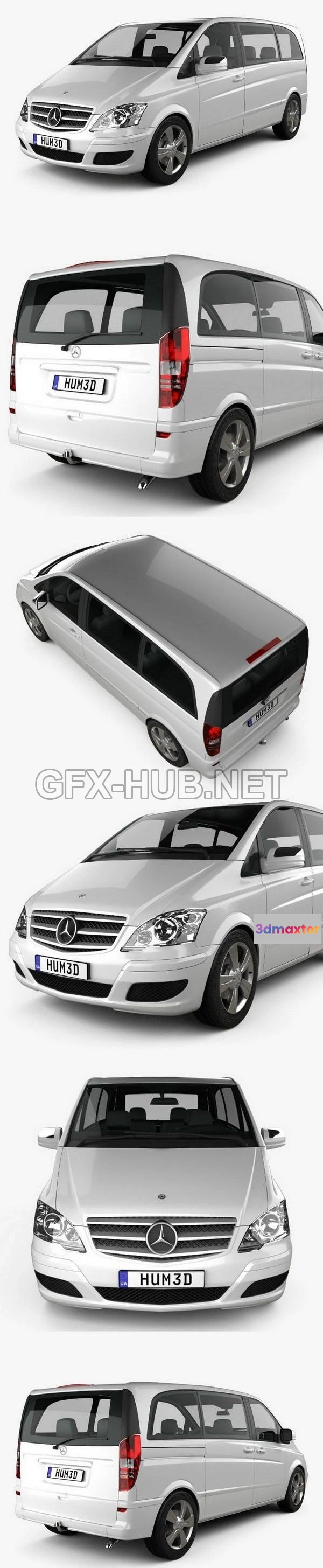 1208018 - CAR - Mercedes-Benz Viano Compact 2011  3D Model