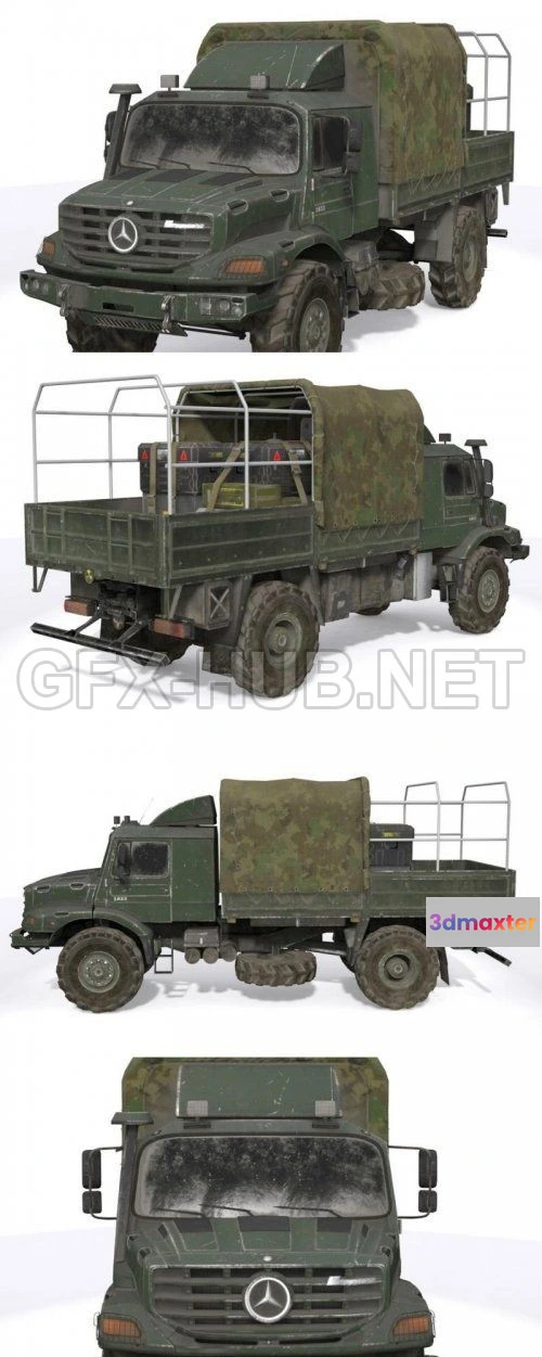 1208032 - CAR - Mercedes-Benz Zetros 3D Model