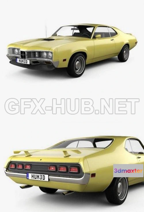 1208040 - CAR - Mercury Montego Coupe 1970  3D Model