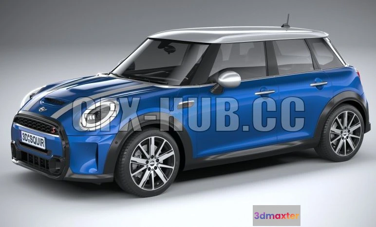 1208064 - CAR - Mini Cooper S 5-door 2022 3D Model