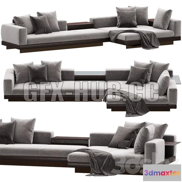 1208074 - CAR - Minotti Connery Sofa 3D Model