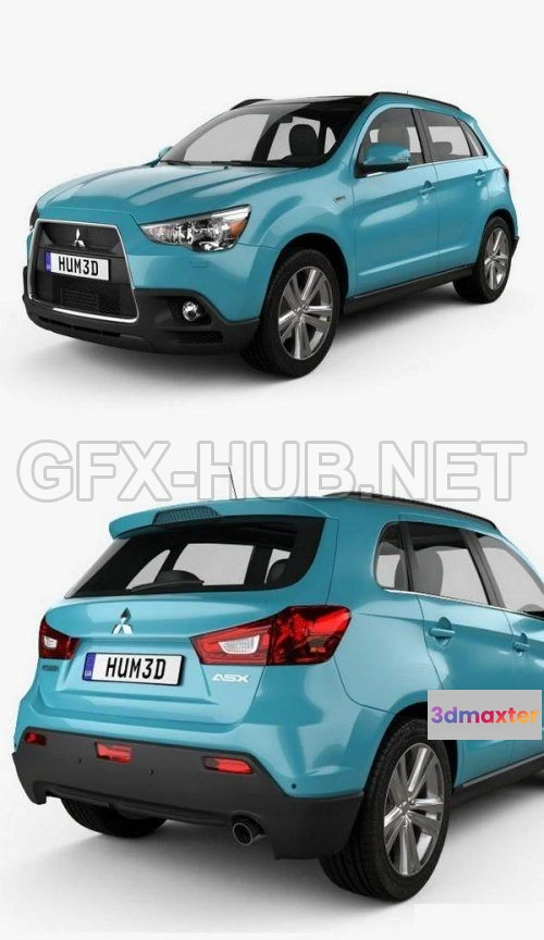 1208096 - CAR - Mitsubishi ASX 2011  3D Model