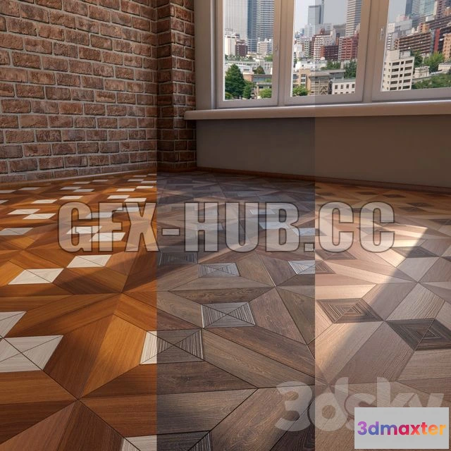 1208176 - CAR - Modular Parquet 3D Model