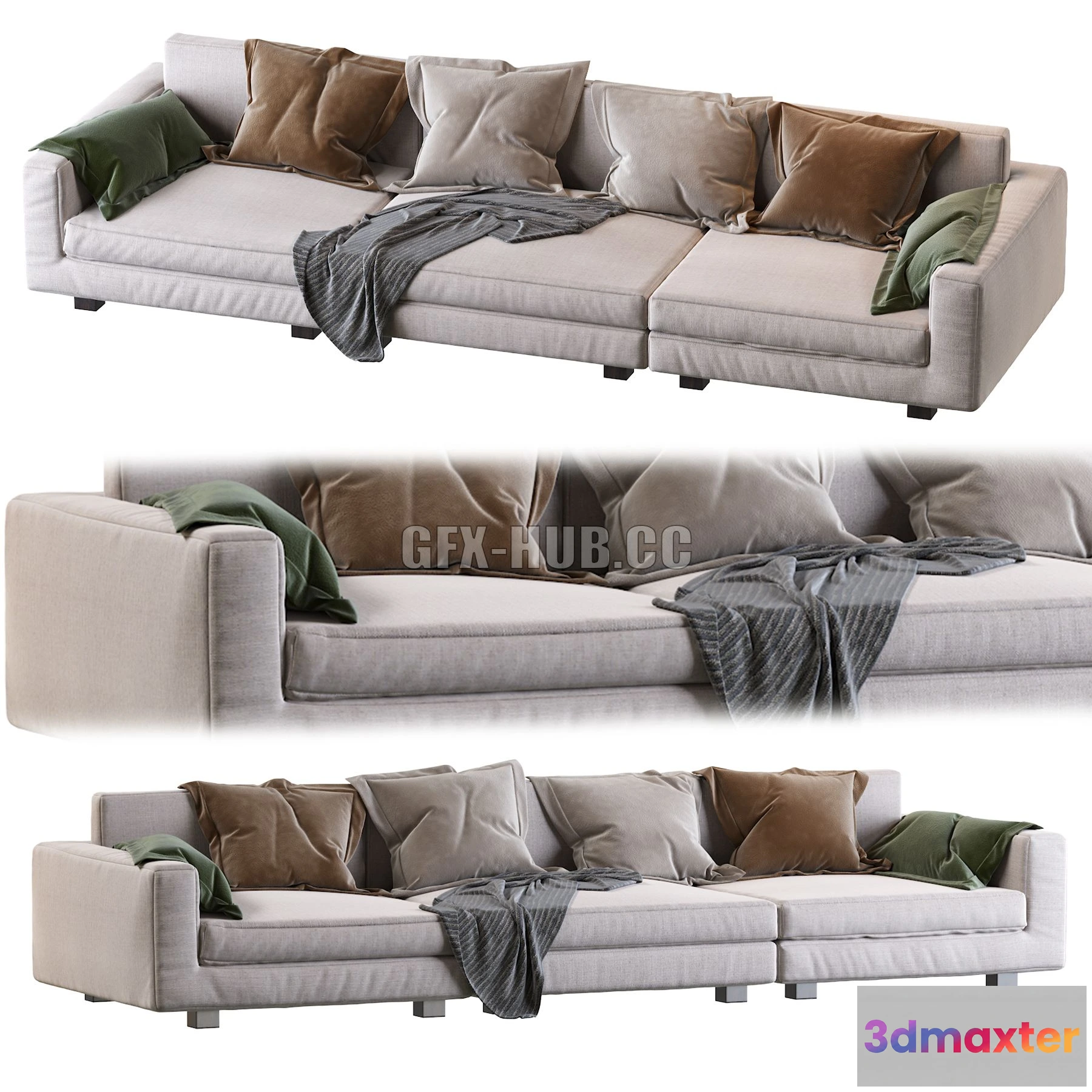 1208204 - CAR - Nebula Nine Sofa 3D Model