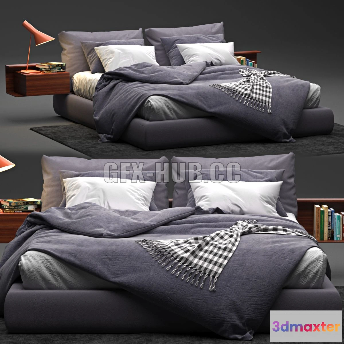 1208208 - CAR - Newbridge Flexform Bed 3D Model