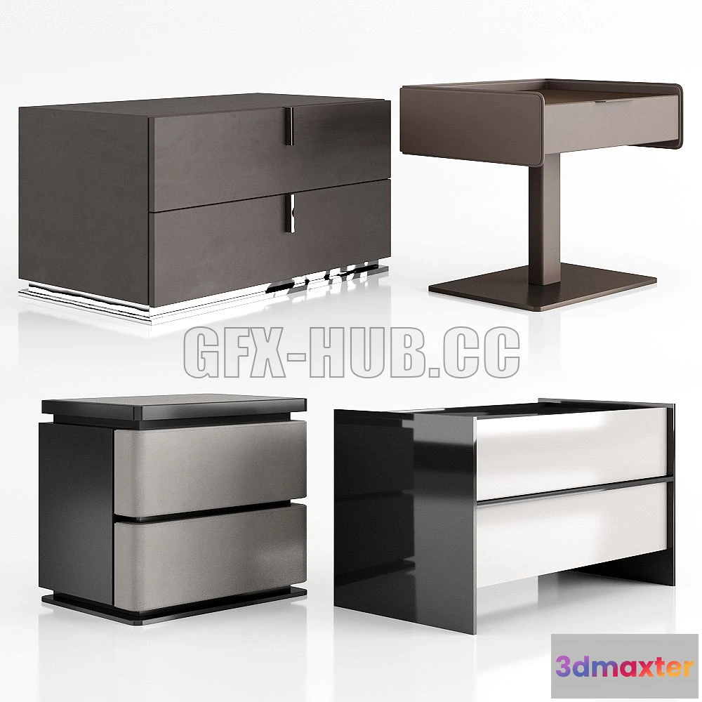 1208214 - CAR - Nightstand Collection 3D Model