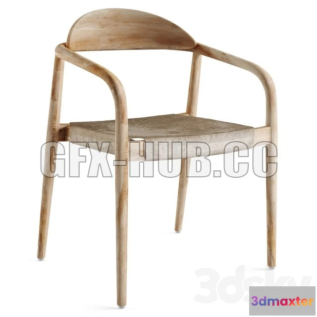 1208216 - CAR - Nina Chair Scandinavian Style 3D Model