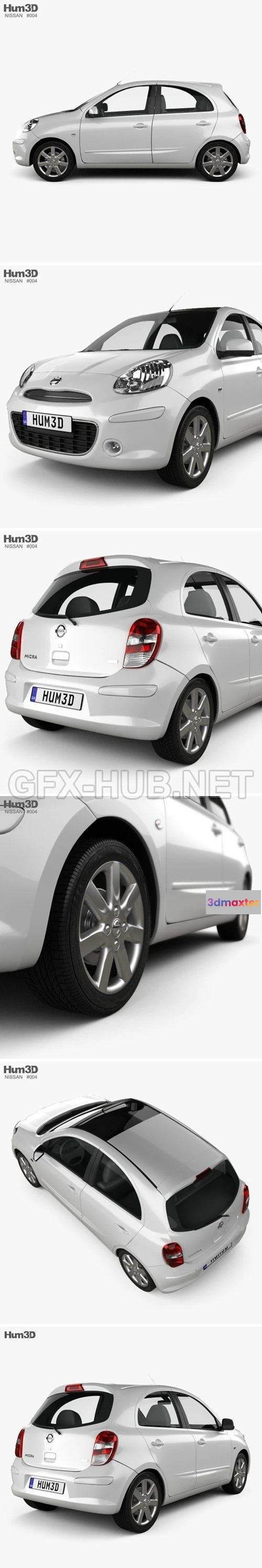 1208262 - CAR - Nissan Micra (March) 2011  3D Model