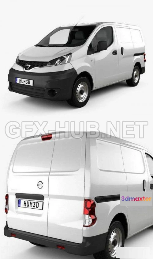 1208268 - CAR - Nissan NV200 2010  3D Model