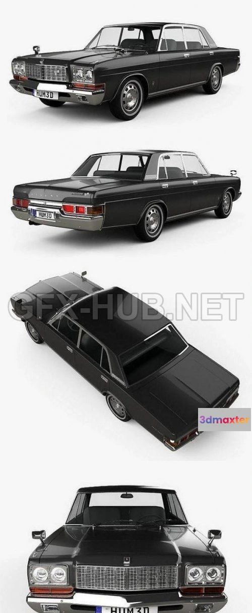 1208278 - CAR - Nissan President Type D 1973 3D Model