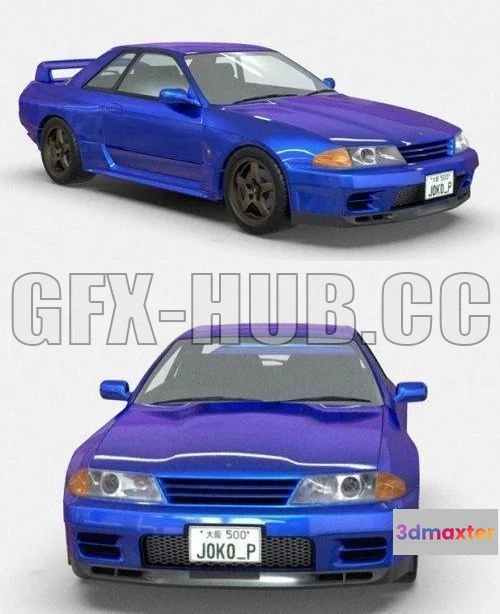 1208292 - CAR - Nissan Skyline R32 GT-R 3D Model