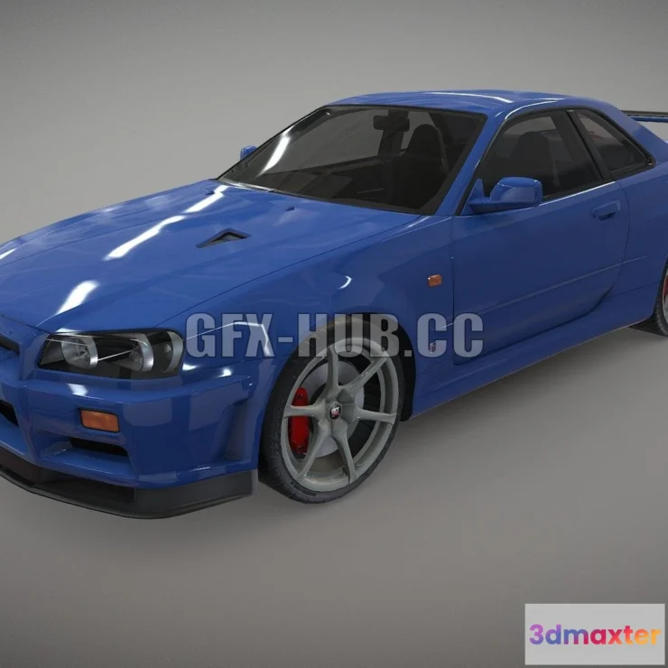 1208296 - CAR - Nissan Skyline R34 3D Model