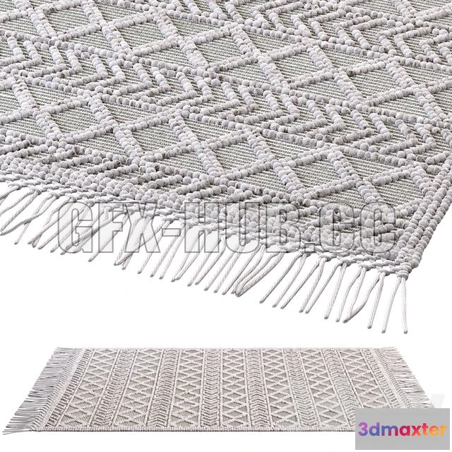 1208312 - CAR - nuLOOM Dot Aztec Indian Rug 3D Model