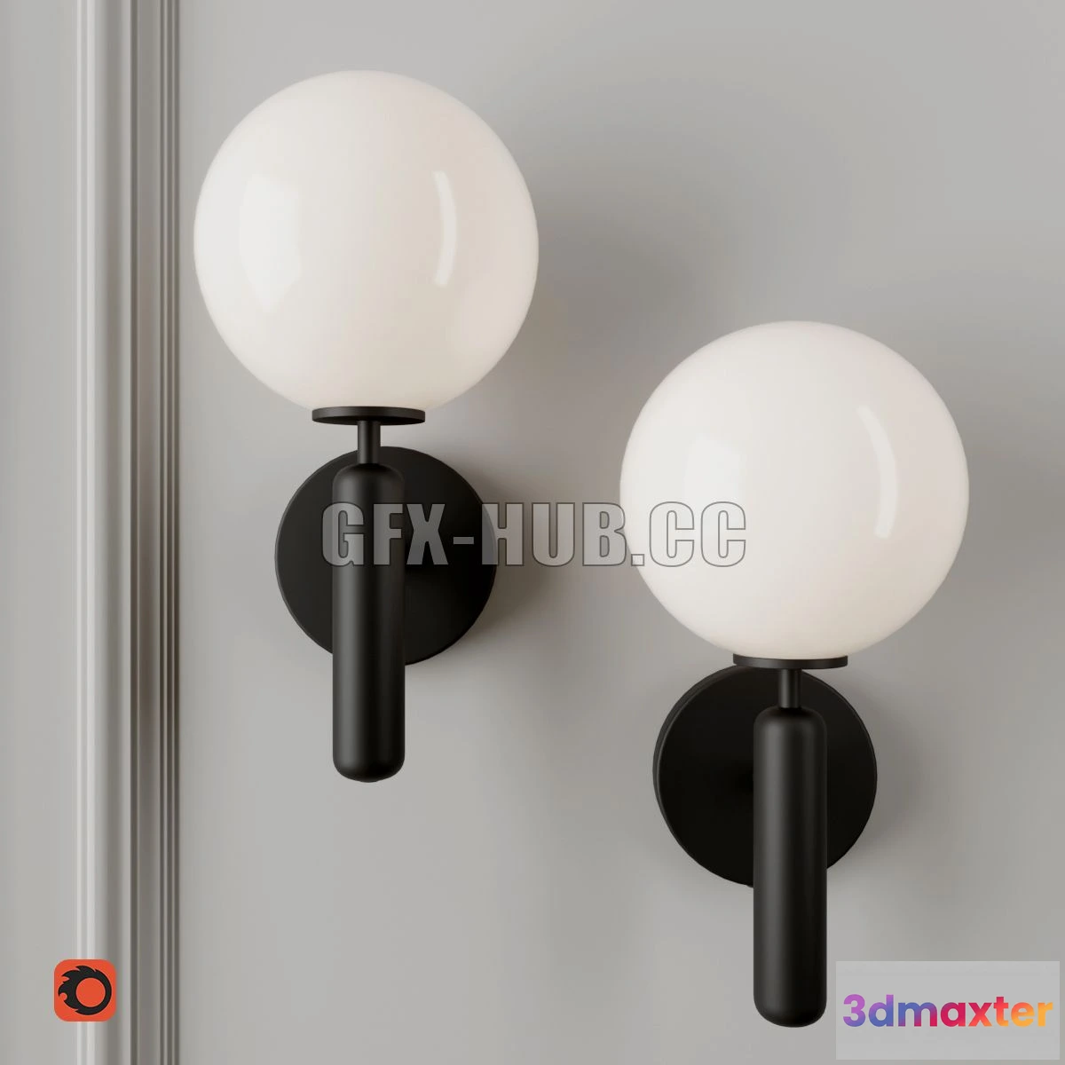 1208316 - CAR - Nuura MIIRA WALL OPAL 3D Model