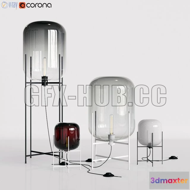 1208318 - CAR - Oda Pulpo Lamp Set 3D Model