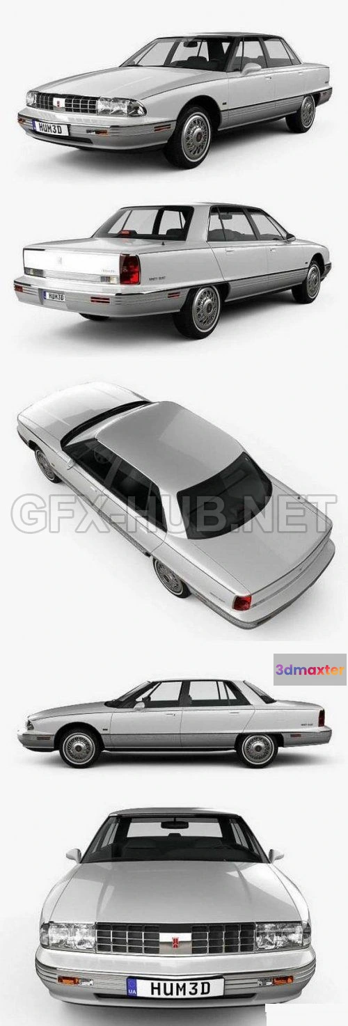 1208346 - CAR - Oldsmobile 98 1991 3D Model