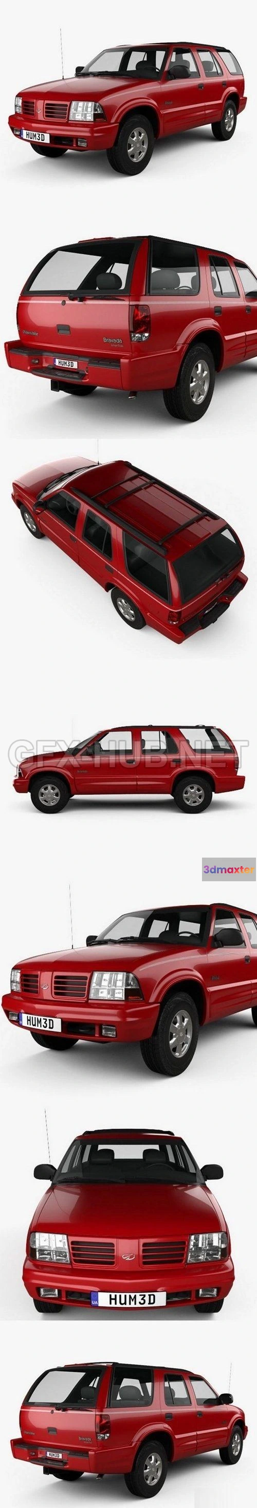 1208350 - CAR - Oldsmobile Bravada 1998  3D Model
