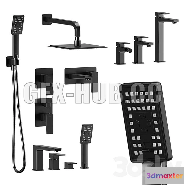 1208364 - CAR - Omnires Set Parma Black 3D Model