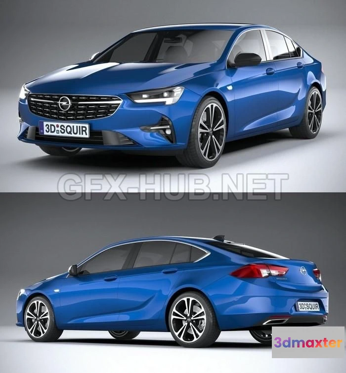 1208396 - CAR - Opel Insignia Grand Sport 2020 3D Model
