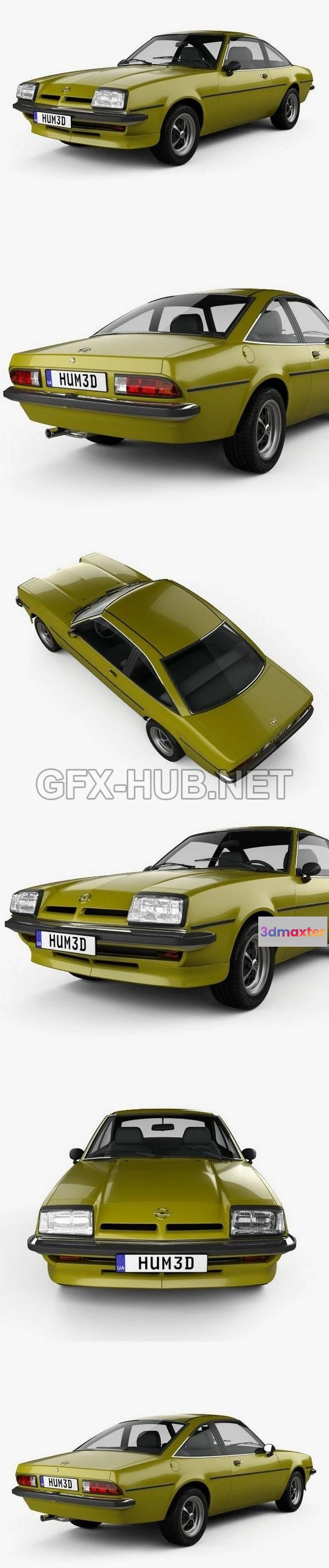 1208404 - CAR - Opel Manta (B) 1975  3D Model