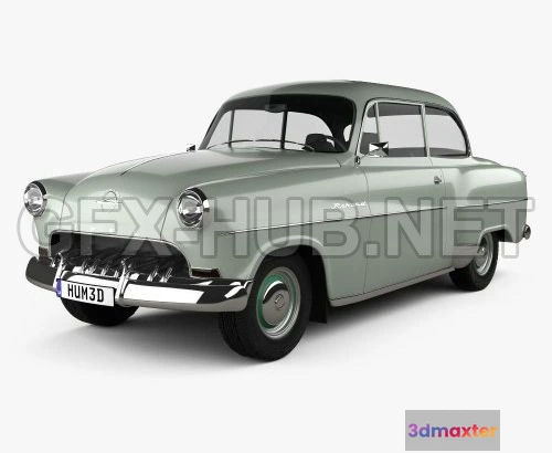 1208408 - CAR - Opel Olympia Rekord 1956  3D Model