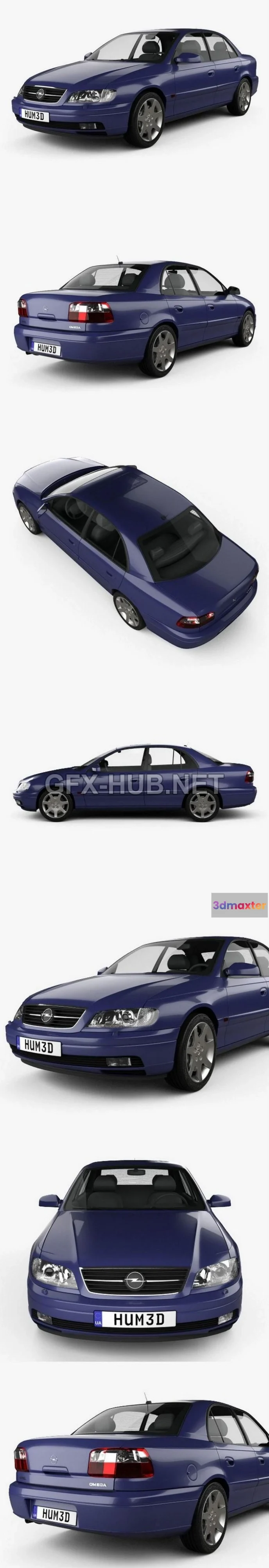 1208412 - CAR - Opel Omega (B) sedan 1999 3D Model
