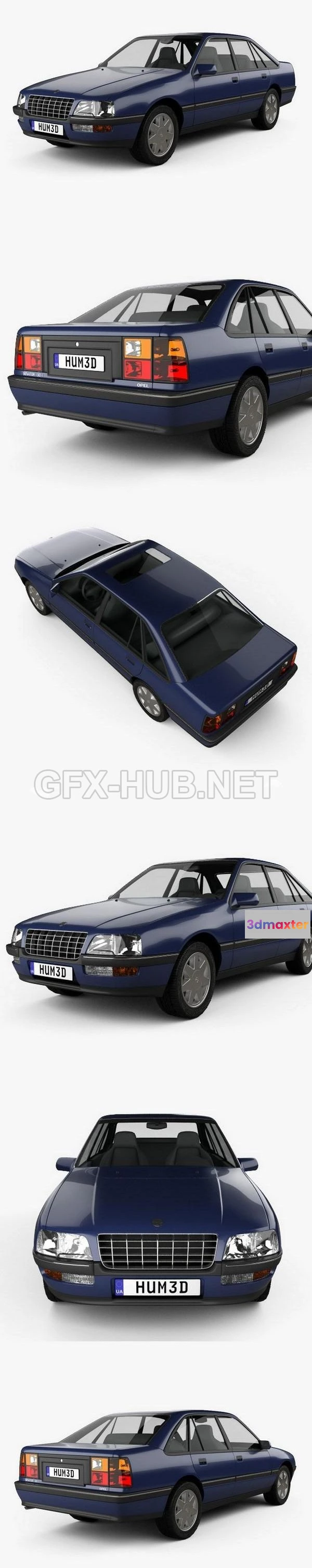 1208420 - CAR - Opel Senator (B) 1987  3D Model