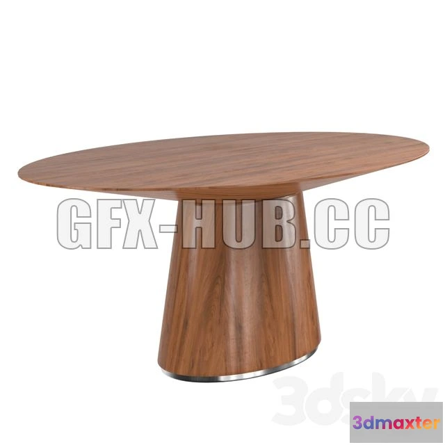 1208428 - CAR - Otago Oval Dining Table 3D Model
