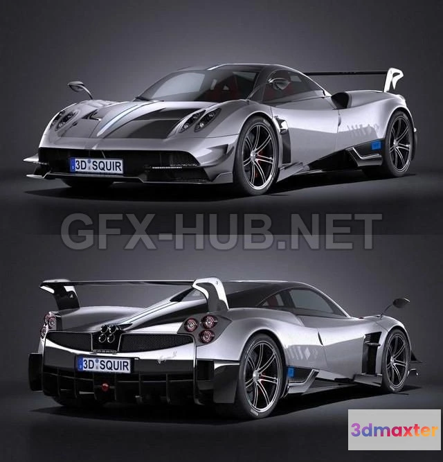 1208456 - CAR - Pagani Huayra BC 2016  3D Model