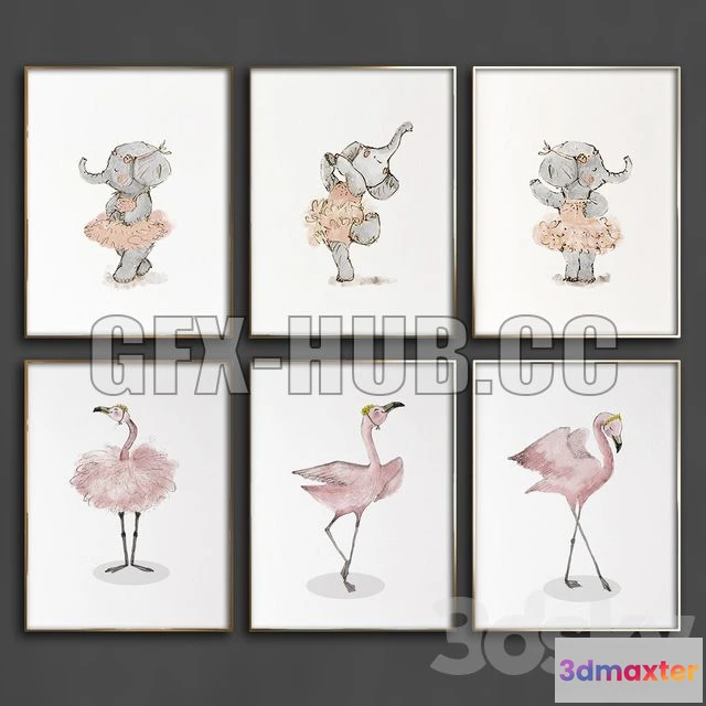 1208466 - CAR - Paintings 664 3D Model