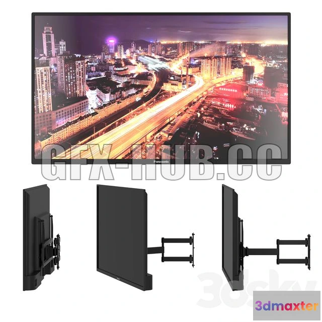 1208472 - CAR - Panasonic Bracket TV 3D Model
