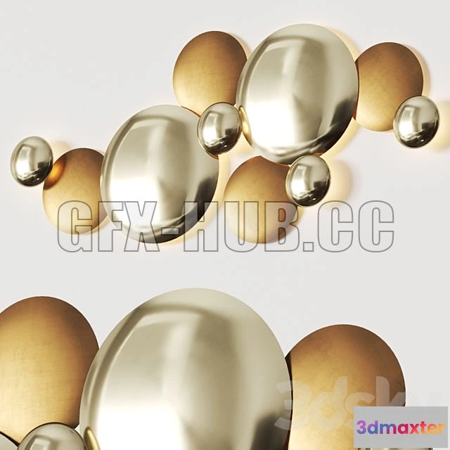 1208474 - CAR - Paolo Castelli Galaxy Wall Lamp 3D Model