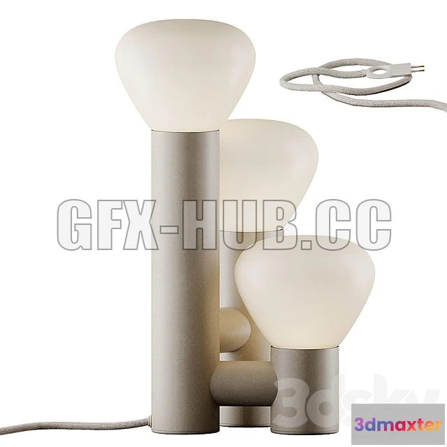 1208480 - CAR - PARC 06 Table Lamp by Lambert & Fils 3D Model