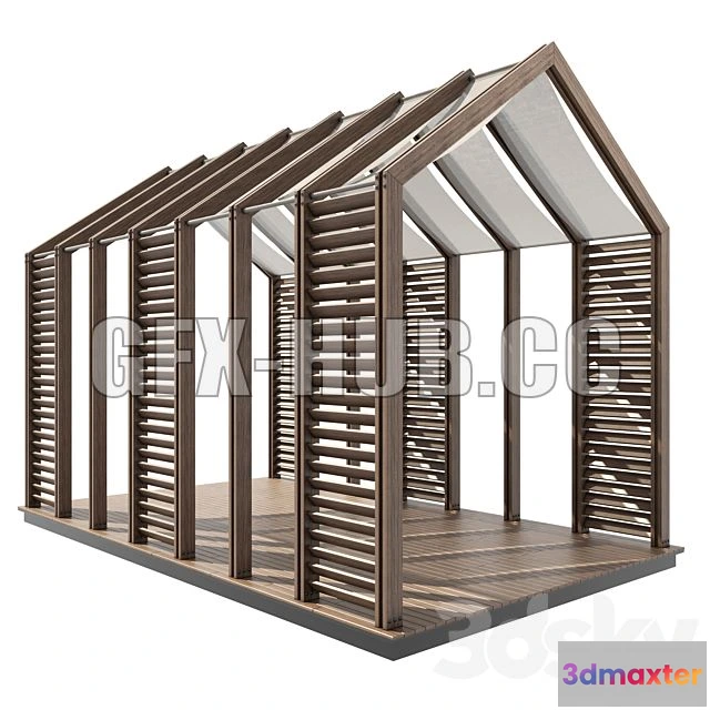 1208506 - CAR - Pergola 14 3D Model