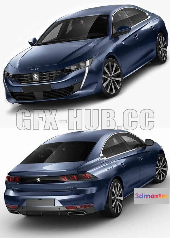 1208540 - CAR - Peugeot 508 Allure 2019 3D Model