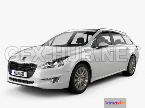 1208546 - CAR - Peugeot 508 SW 2011 3D Model