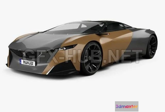 1208560 - CAR - Peugeot Onyx 2012 3D Model