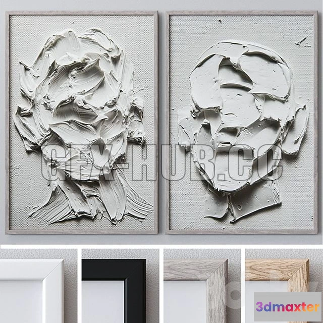 1208562 - CAR - Photo Frames Set 931 3D Model