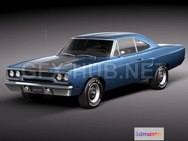 1208624 - CAR - Plymouth Road Runner 1970 3D Model