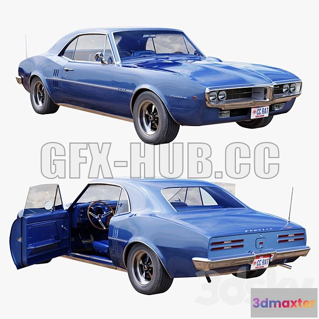 1208650 - CAR - Pontiac Firebird 1967 3D Model