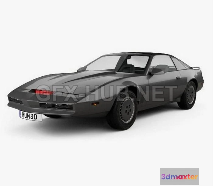1208652 - CAR - Pontiac Firebird KITT 1982 3D Model