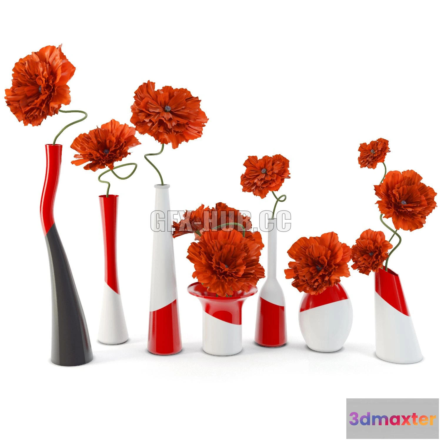 1208664 - CAR - Poppies 3D Model