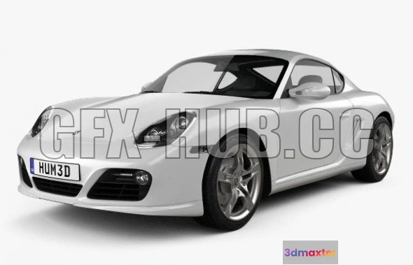 1208738 - CAR - Porsche Cayman S 2014 3D Model