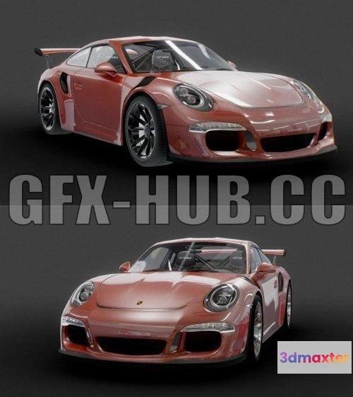 1208740 - CAR - Porsche GT3RS 3D Model