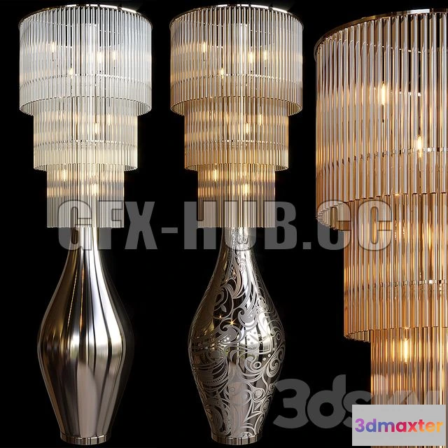 1208772 - CAR - Preciosa Floor Lamp 3D Model